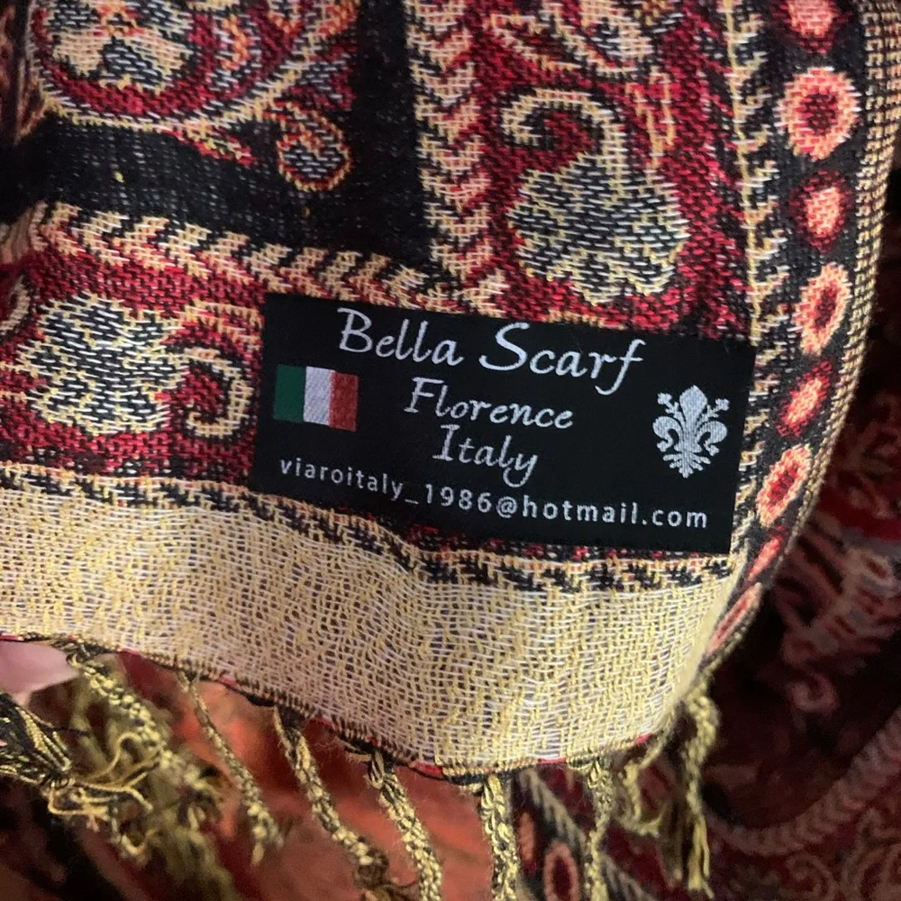 Italian blanket scarf, new!